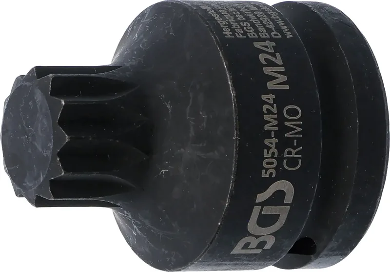 Kracht dopsleutelbit - lengte 55 mm - 3/4 - veeltand (voor XZN) M24 by BGS technic – product image