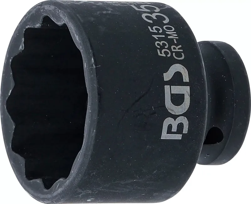 Kracht Dopsleuteldop twaalfkant - 1/2 - 35 mm by BGS technic – product image