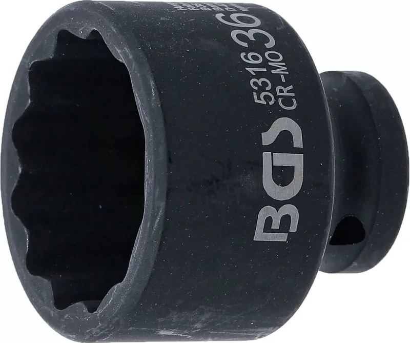 Kracht Dopsleuteldop twaalfkant - 1/2 - 36 mm by BGS technic – product image
