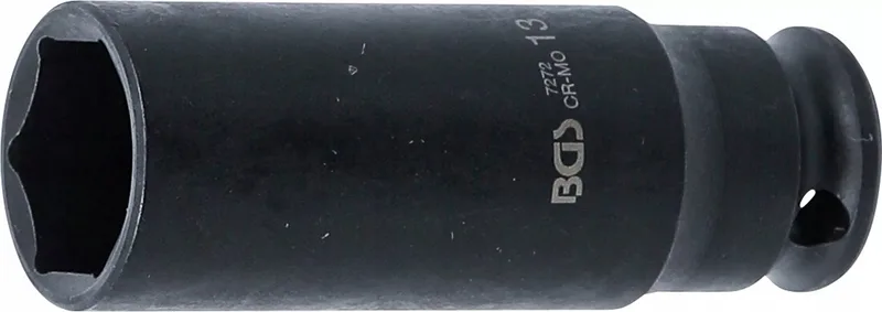 Kracht Dopsleuteldop zeskant, diep - 1/4 - 13 mm de BGS technic – image du produit