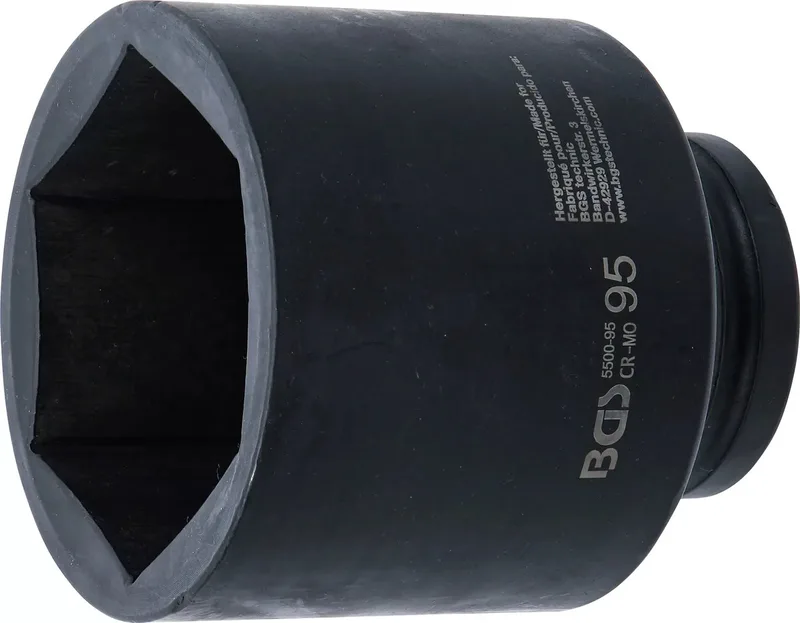 Kracht Dopsleuteldop zeskant, diep - 1 - 95 mm de BGS technic – image du produit