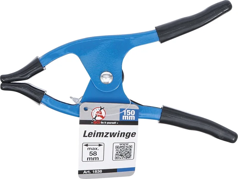 Lijmklem van metaal 150 mm van BGS technic, Blauw – productafbeelding