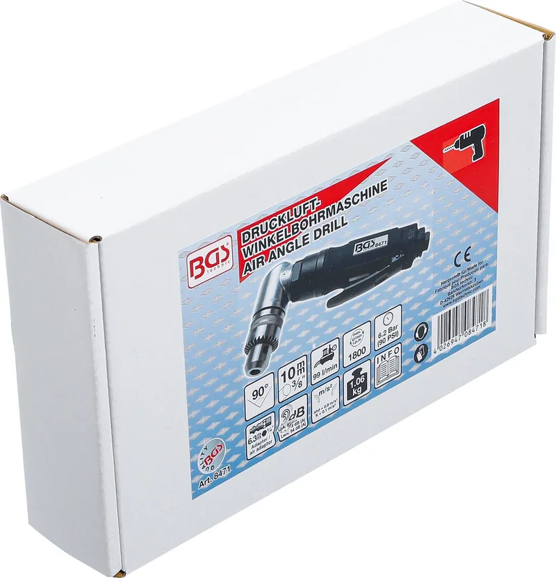 Lucht boormachine haaks by BGS technic, Black – product image