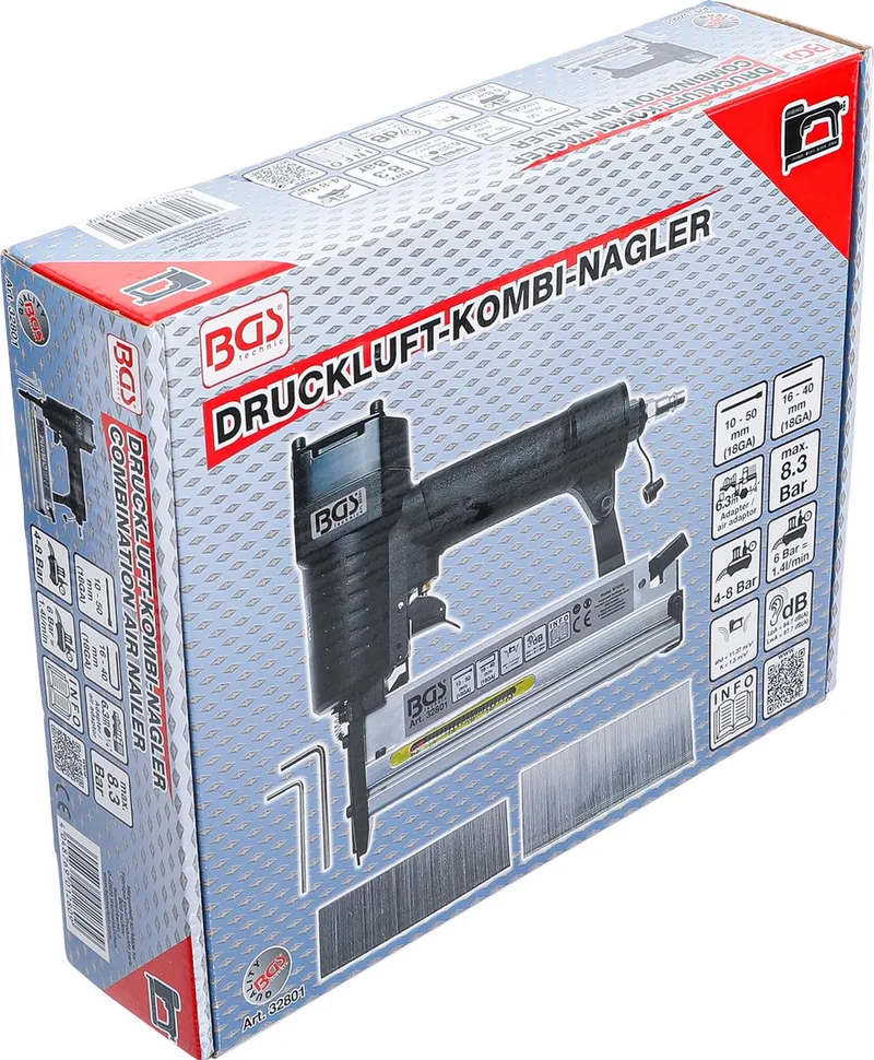 Lucht combi-tacker 50 mm von BGS technic – Produktbild