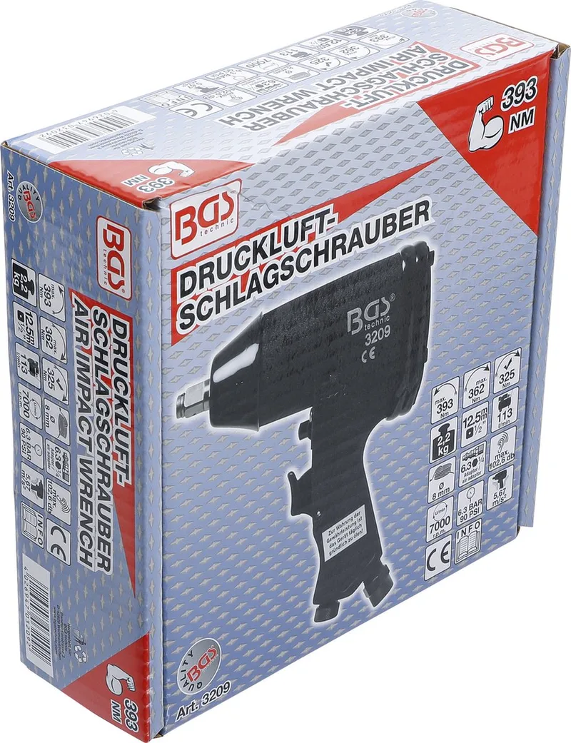 Lucht slagmoersleutel 1/2 366 Nm by BGS technic – product image