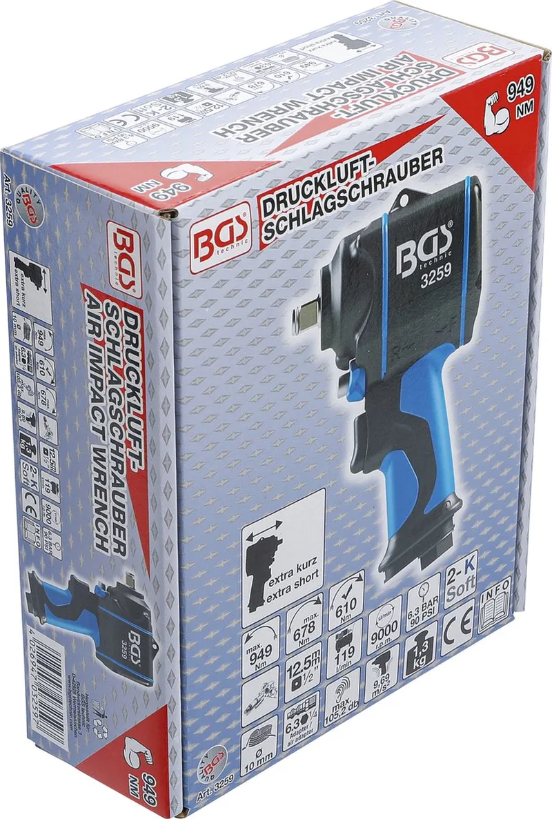 Lucht slagmoersleutel 1/2 949 Nm by BGS technic – product image