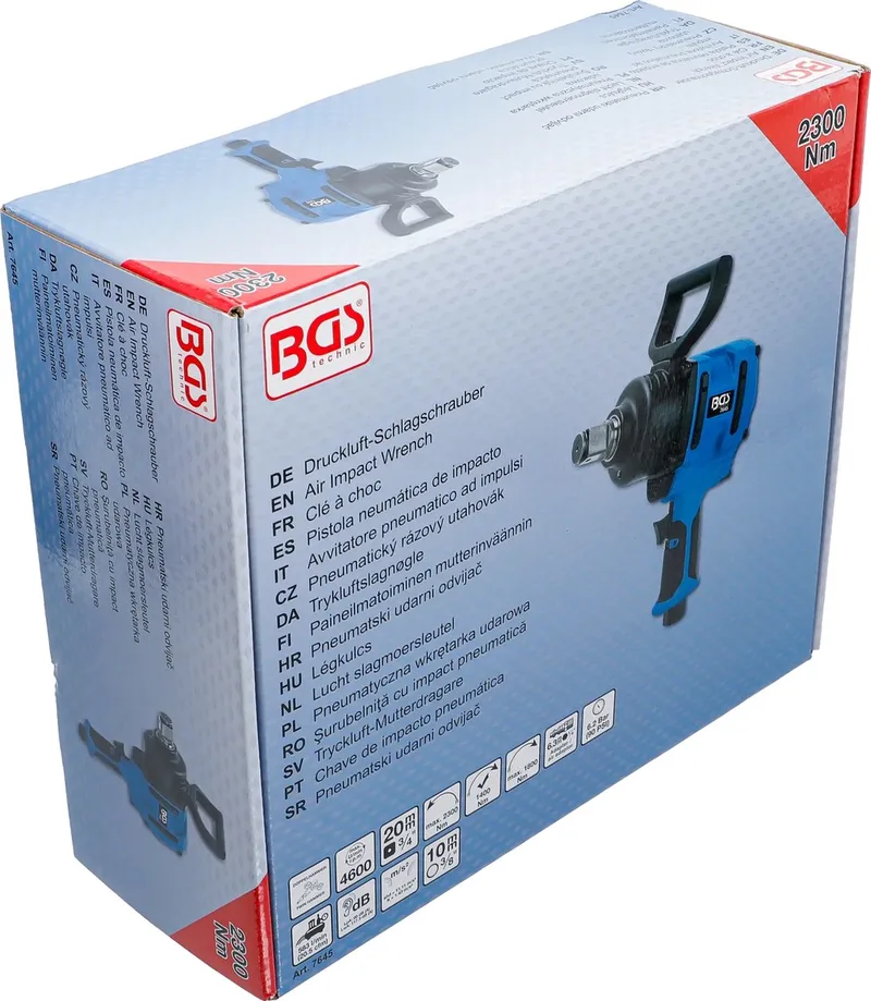 Lucht slagmoersleutel - 3/4 - 2300 Nm de BGS technic – image du produit