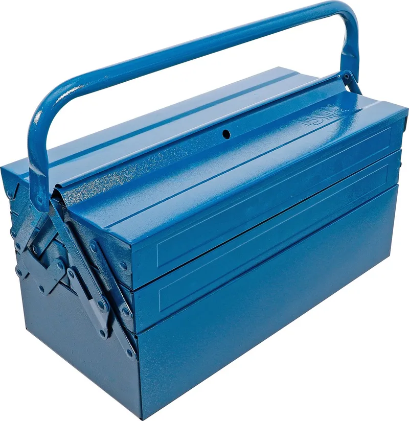 Metalen gereedschapskist leeg 420 x 200 x 200 mm 5 vakken de BGS technic, Bleu – image du produit