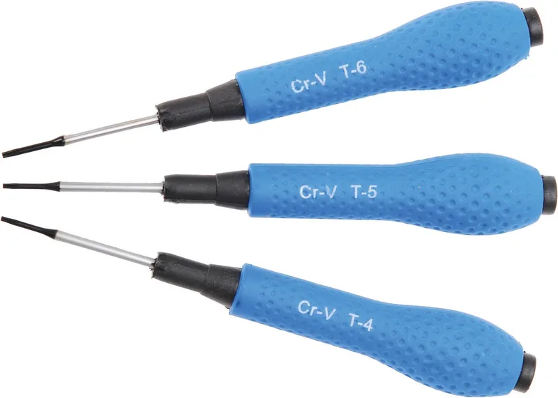 Micro schroevendraaierset torx T4 - T6 3 delig de BGS technic, Bleu – image du produit