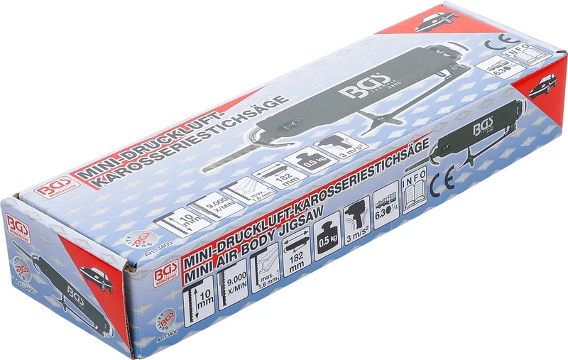 Mini lucht carrosserie decoupeerzaag trillingsarm by BGS technic – product image