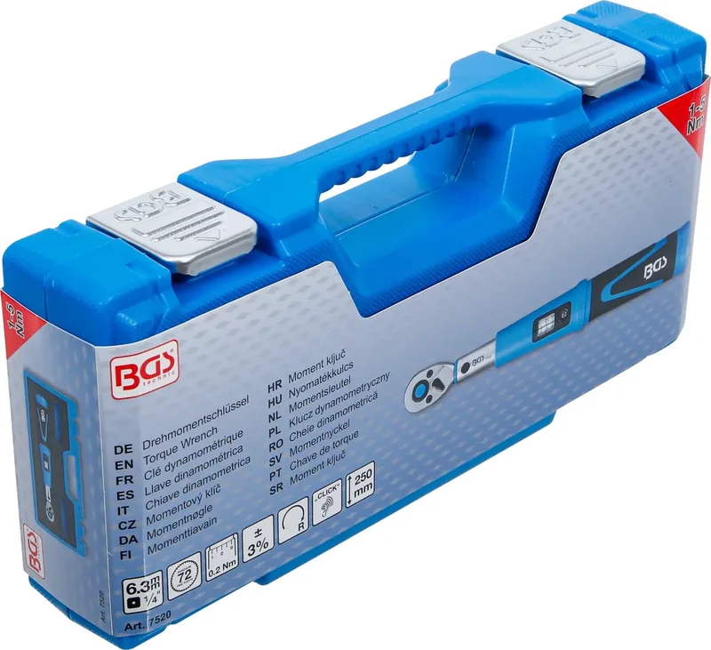Momentsleutel - 1/4 - 1 - 5 Nm de BGS technic, Bleu – image du produit