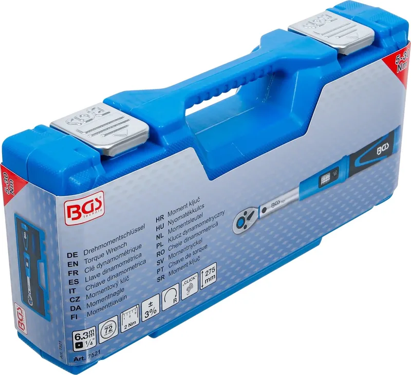 Momentsleutel - 1/4 - 5 - 30 Nm by BGS technic, Blue – product image