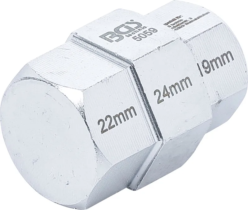 Motorfiets dopsleutel 19 - 22 - 24 mm von BGS technic, Silber – Produktbild