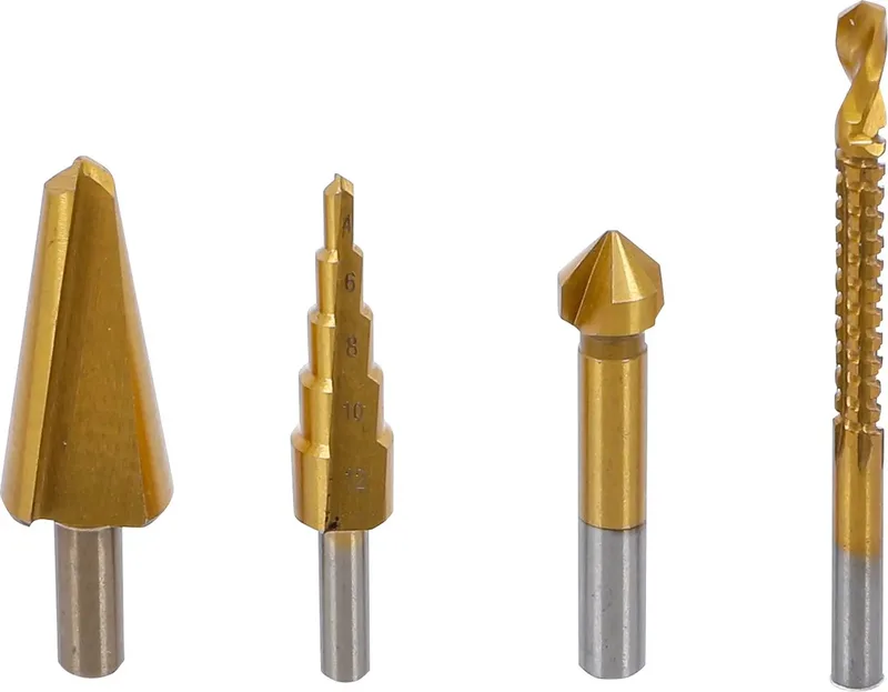 Multi-borenset - HSS-G - titanium gecoat - 4 delig by BGS technic – product image