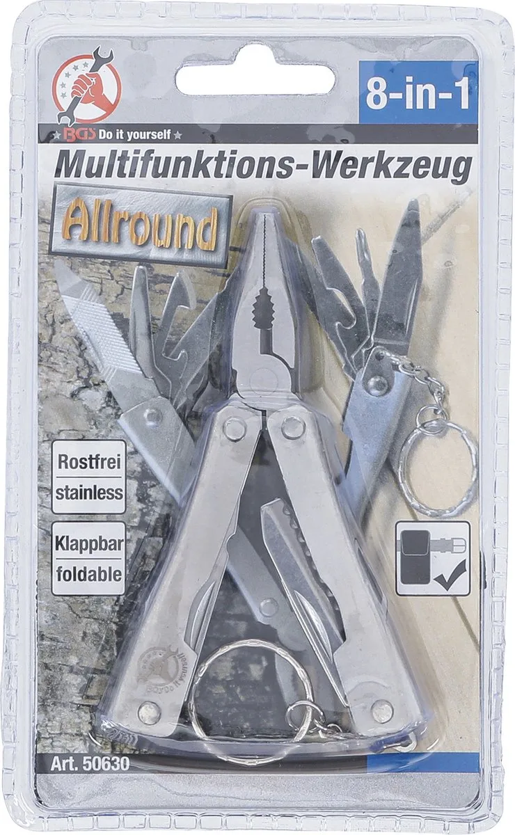 Multifunctioneel gereedschap 8-in-1 de BGS technic, Gris – image du produit