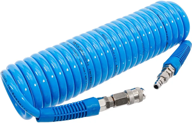 Perslucht spiraalslang | 6 m | met euro koppelingen von BGS technic – Produktbild