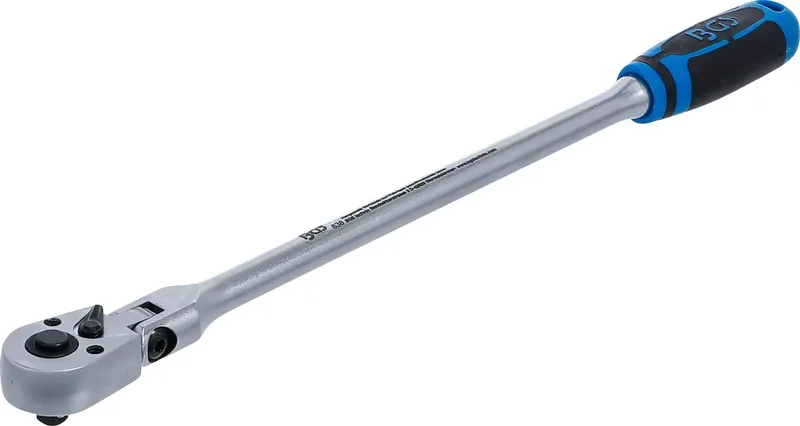 Ratel kniesleutel - vergrendelbaar - extra lang - 1/4 - 304 mm by BGS technic, Blue – product image