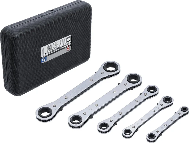 Ratel ringsleutelset, recht, omschakelbaar 6 x 8 - 19 x 22 mm 5 delig de BGS technic – image du produit