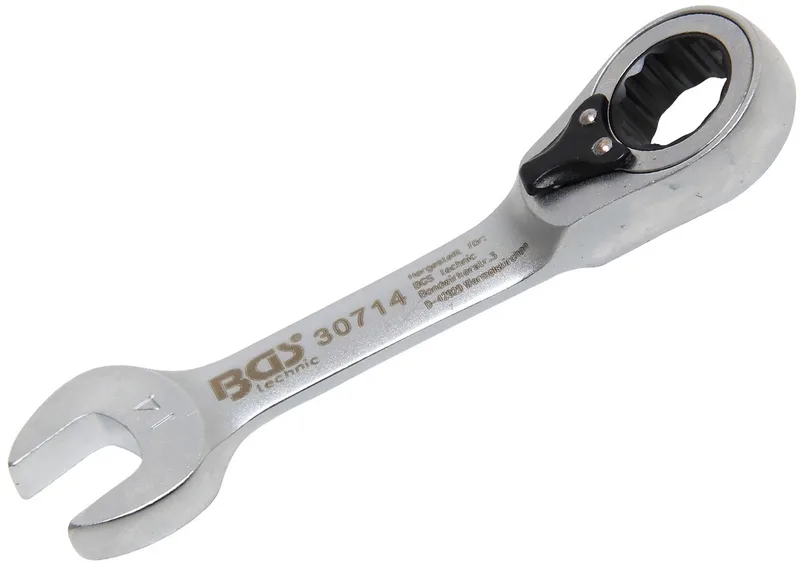 Ratel ringsteeksleutel - kort - omschakelbaar - 14 mm von BGS technic – Produktbild