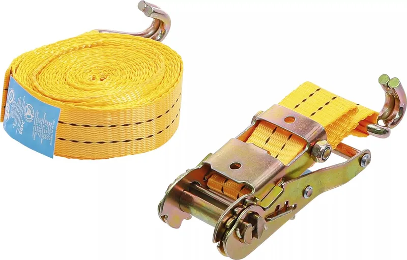 Ratel spanband 6 meter x 38 mm van BGS technic, Geel – productafbeelding