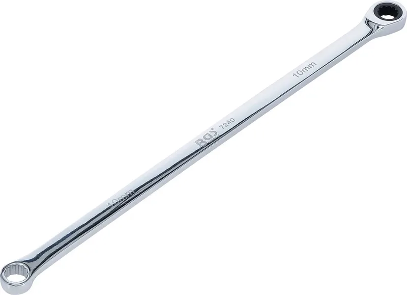 Ratelring- en ringsleutel - extra lang - 10 mm van BGS technic – productafbeelding