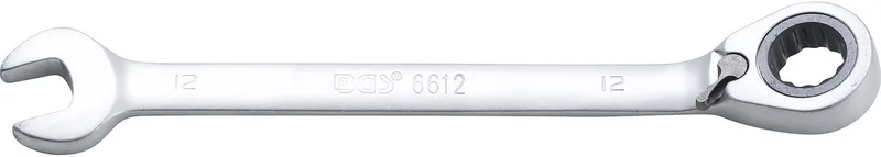 Ratelringsteeksleutel omschakelbaar SW 12 mm - 6612 by BGS technic – product image