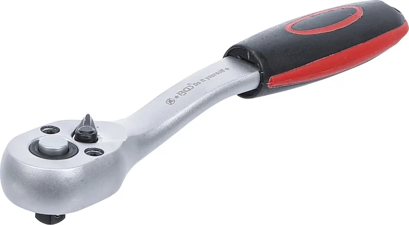 Ratelsleutel fijn vertand 1/4 von BGS technic, Rot – Produktbild
