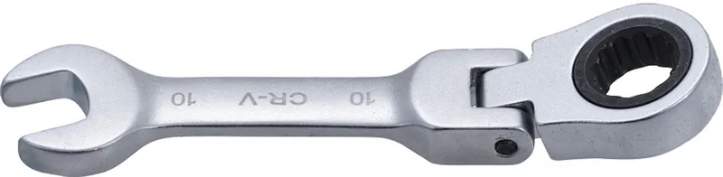 ratelsleutelring-steeksleutel kort hoekbaar SW 10 mm - 6910 von BGS technic – Produktbild