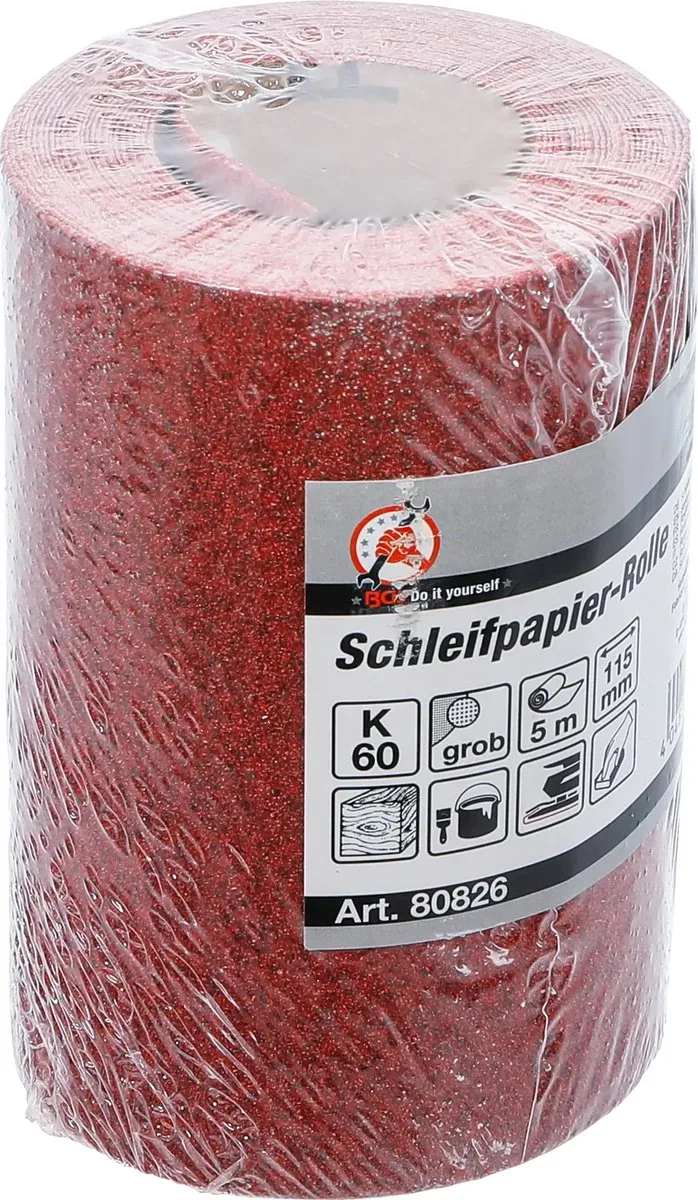 Rol schuurpapier - 115 mm x 5 m - korrel 60 de BGS technic – image du produit