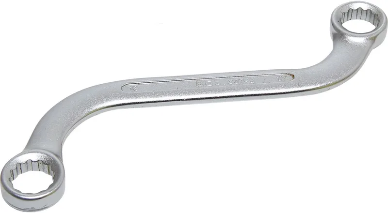 S-vorm dubbele ringsleutel twaalfkant SW 12 x 13 mm - 30742 fra BGS technic – produktbillede