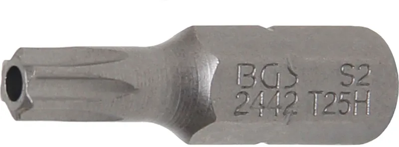 Schroefbit lengte 25 mm Torx met boring T25 van BGS technic – productafbeelding