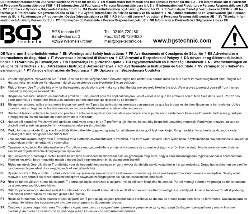 Schroefbit Torx met boring T7 van BGS technic – productafbeelding