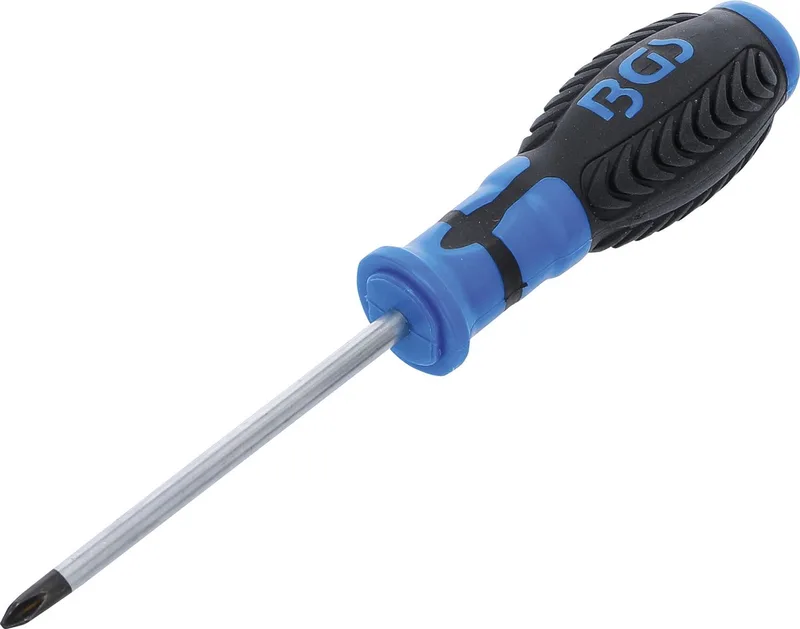 Schroevendraaier Kruiskop PH2 Bladlengte 100 mm - 4936 von BGS technic, Blau – Produktbild