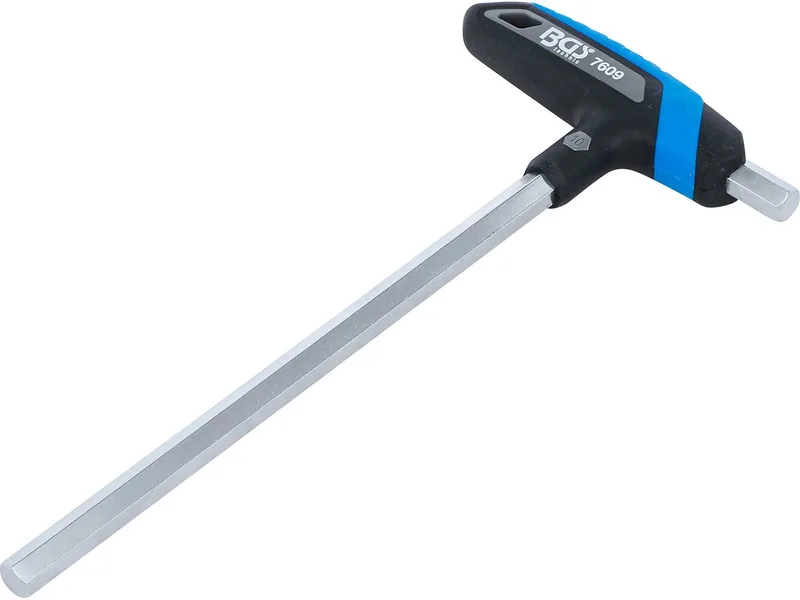 Schroevendraaier met T-greep - binnenzeskant - 10 mm van BGS technic, Blauw – productafbeelding