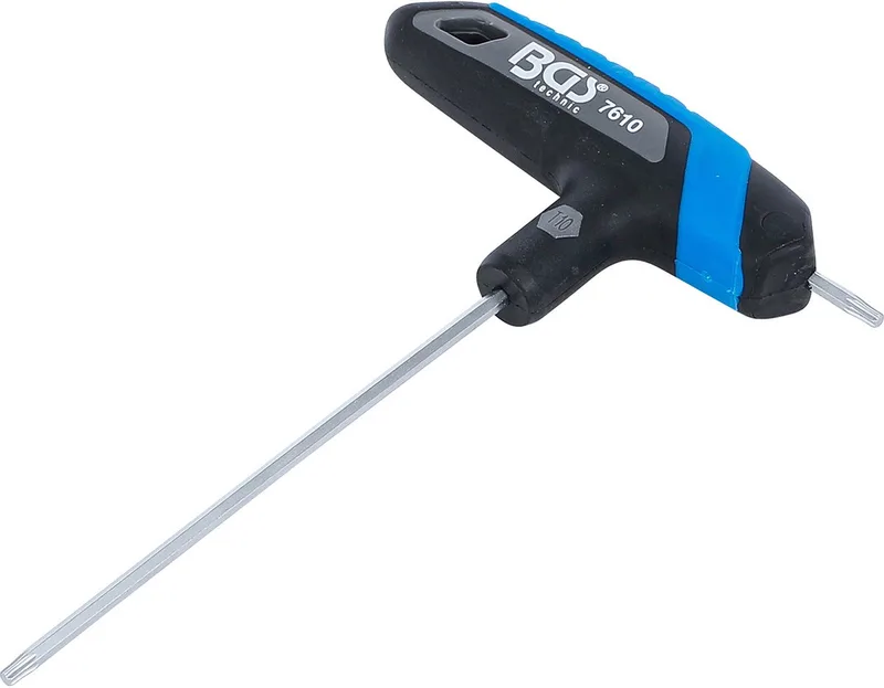 Schroevendraaier met T-greep - Torx - T10 de BGS technic, Noir – image du produit