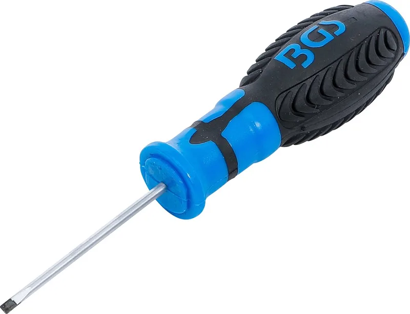schroevendraaier sleuf 3 mm blRDLengte 60 mm - 4928 van BGS technic, Blauw – productafbeelding