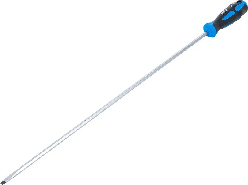 Schroevendraaier - sleuf 6 mm - Meslengte 450 mm by BGS technic, Blue – product image