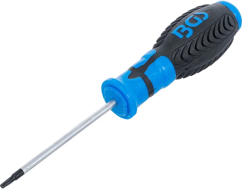 Schroevendraaier T-profiel (voor Torx) met boring T10 bladelengte 80 mm - 7849-T10 von BGS technic, Blau – Produktbild