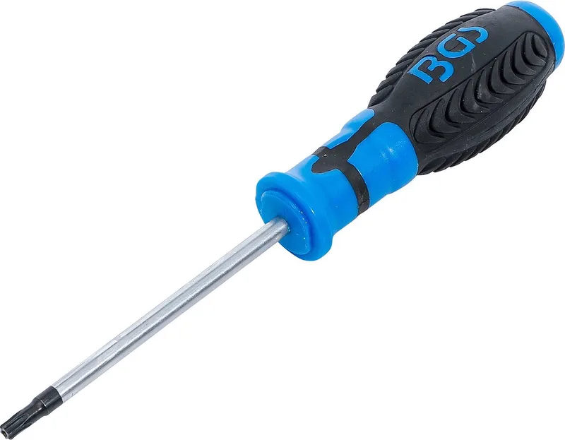 schroevendraaier T-profiel (voor Torx) met boring T27 klinglengte 100 mm - 7849-T27 von BGS technic, Blau – Produktbild