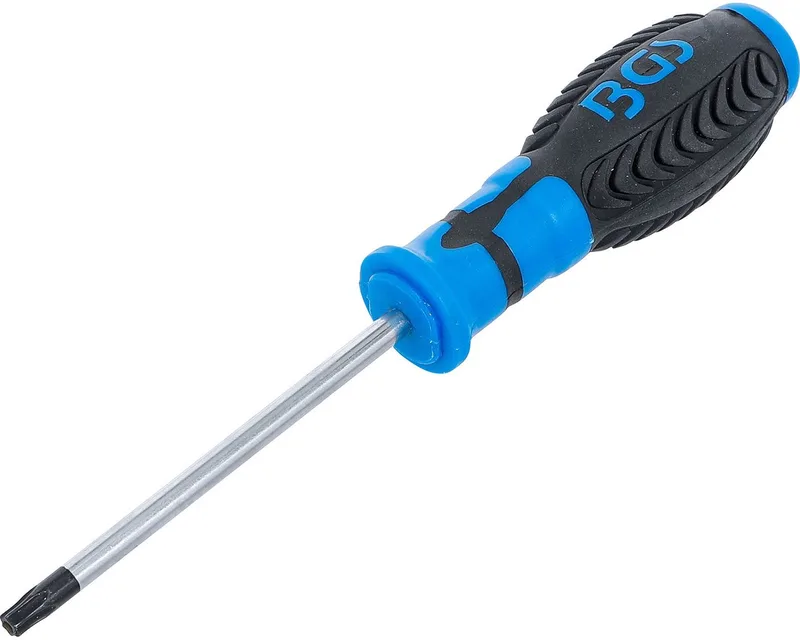 Schroevendraaier T-profiel (voor Torx) met boring T30 Bladlengte 100 mm - 7849-T30 by BGS technic, Blue – product image