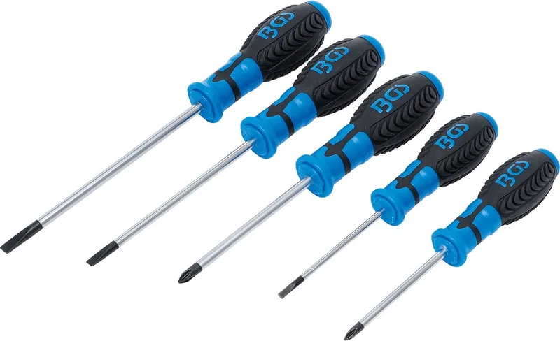 Schroevendraaierset 5 delig (SL +PH), BGS 7943 by BGS technic, Black – product image