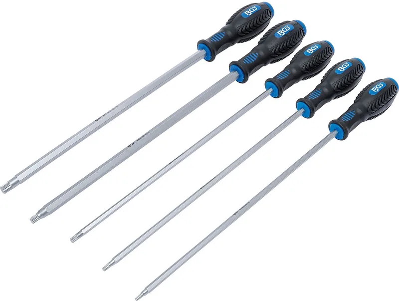 Schroevendraaierset 5-delig Veeltand by BGS technic, Black, Blue – product image
