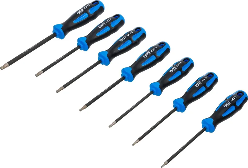 Schroevendraaierset - diamantcoating - Torx T10 t/m T40 - 7 delig de BGS technic – image du produit