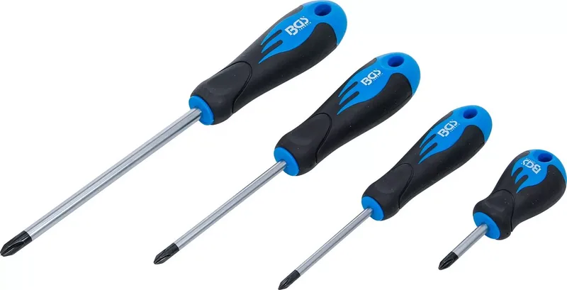 Schroevendraaierset JIS Standaard 4-delig - 70049 van BGS technic, Blauw – productafbeelding