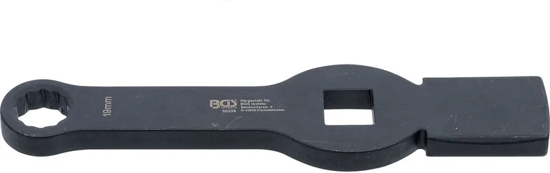 Slag-ringsleutel - twaalfkant - met 2 slagvlakken - 19 mm by BGS technic – product image