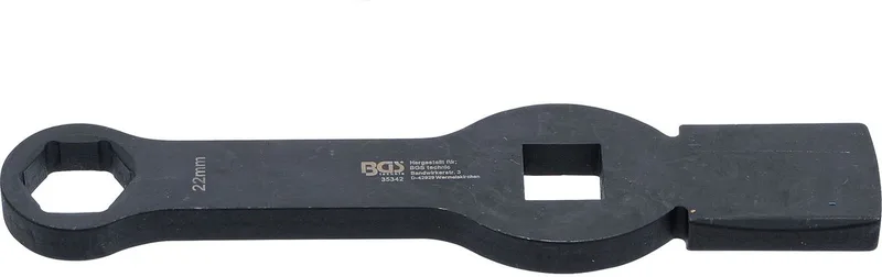 BGS Schlag-Ringschlüssel Sechskant mit 2 Schlagflächen SW 22 mm von BGS technic – Produktbild