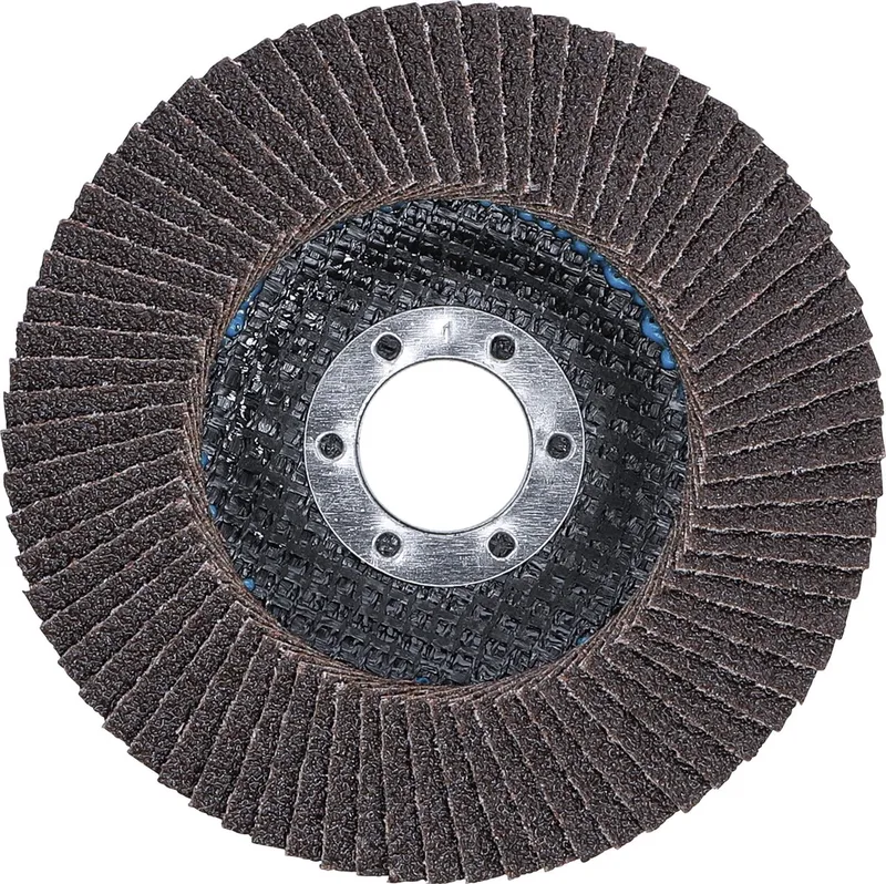 Slijpschijf - Lamellenslijpschijf - Ontroesten - Ontlakken - Metaal - Ø 115 mm | K 60 - 1 stuks - BGS3973 de BGS technic – image du produit