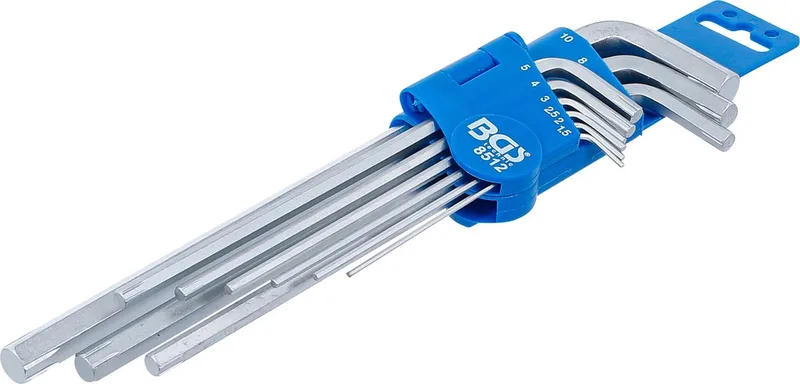 Speciale stiftsleutelset inbus 1,5 - 10 mm 9 delig by BGS technic, Blue – product image