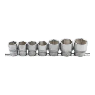 Steckschlüssel-Einsatz-Satz, Sechskant Antrieb Innenvierkant 12,5 mm (1/2 Zoll) SW 20 - 32 mm 7 teilig von BGS technic – Produktbild
