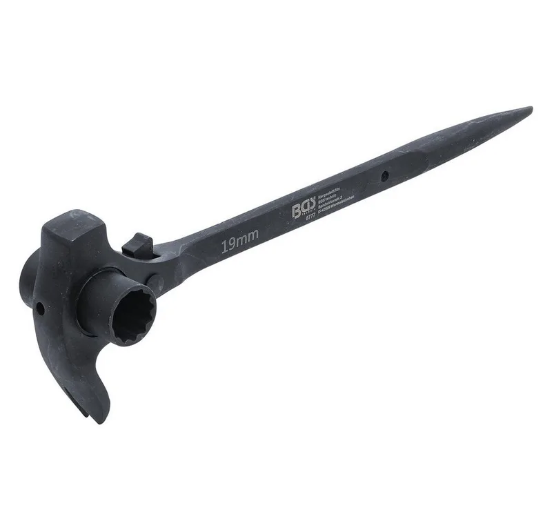 Steckschlüssel Gerüstbauratsche 4-in-1, 19 x 22 mm, Gerüstratsche, Gerüstbauer-Knarre by BGS technic – product image